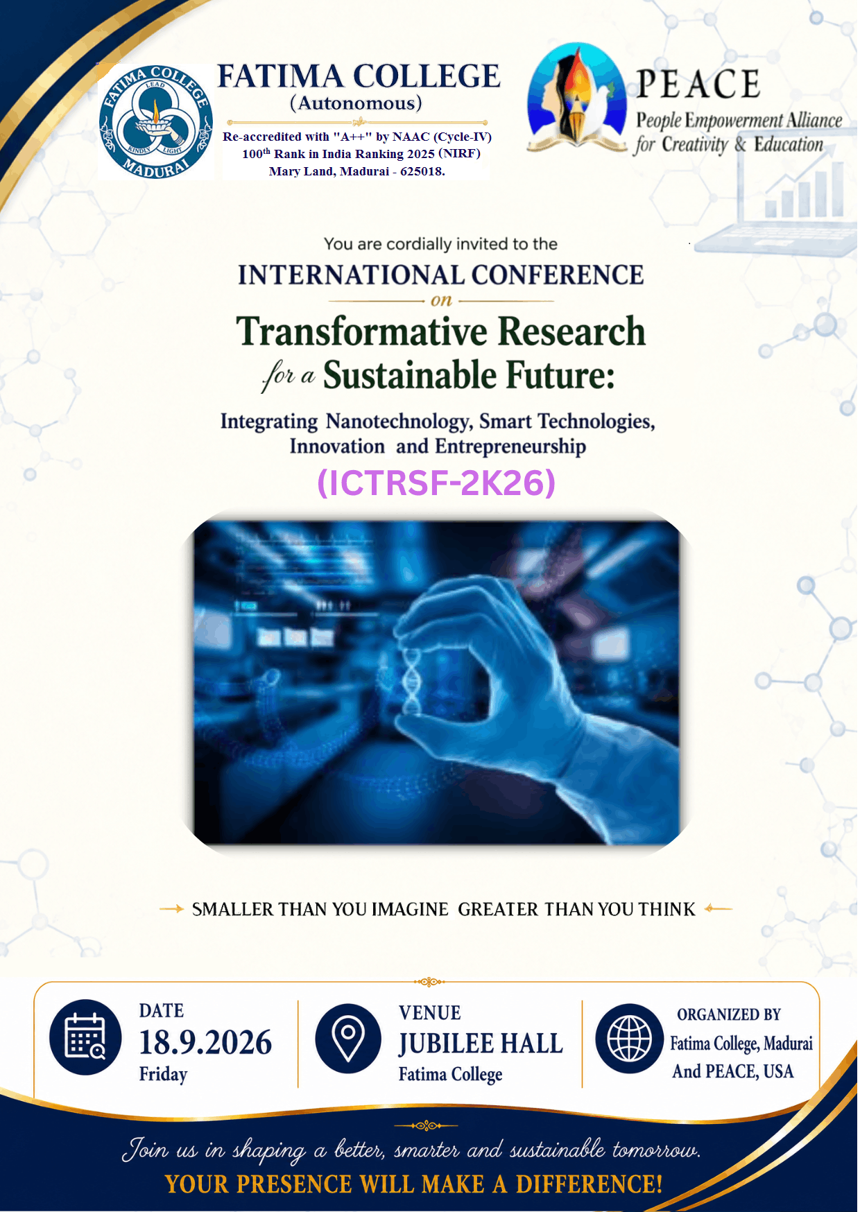ICTRSF 2026 official invitation flyer